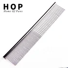 Wholesale stainless steel deshedding pet cat dog metal lice comb