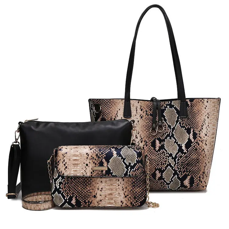 Sac A Main Dame Snake Skin Pattern Handbags Ladies Women Bag Tote Women Hand Bag Set
Sac A Main Dame Snake Skin Pattern Handbags Ladies Women Bag Tote Women Hand Bag Set