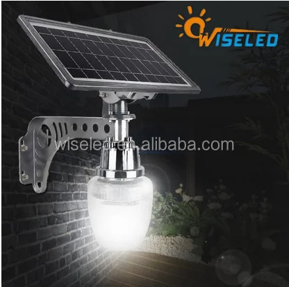 led garden light with solar penel mounted outdoor solar light led solar wall light