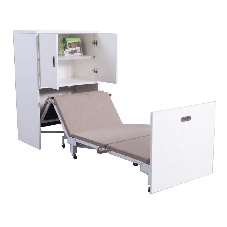 Folding Cabinet Bed Modern Save Space Office Bed Single Folding