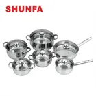 12pcs cookware set stainless steel non-stick Cookware Set Cooking set for wholesale