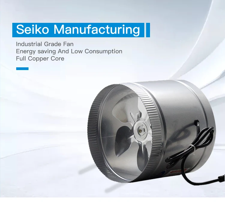 Air Duct Booster Fan, Stainless, Steel - detail 2
