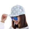 Customize Plain Dot Printed Women Snapback Hat Without Logo