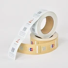 tamper proof hand made sticker jumbo roll thermal paper