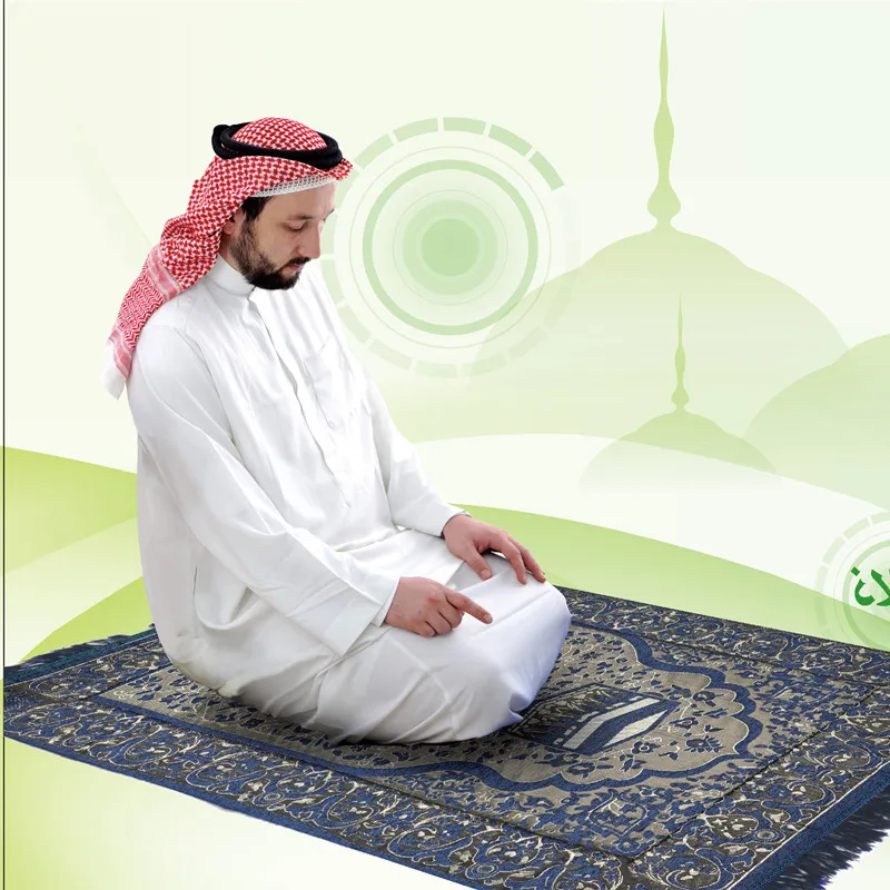 Sejadah Islamic Luxury Memory Foam Prayer Rug Janamaz Tribal RedModefa Turkish Islamic Luxury Prayer Rug