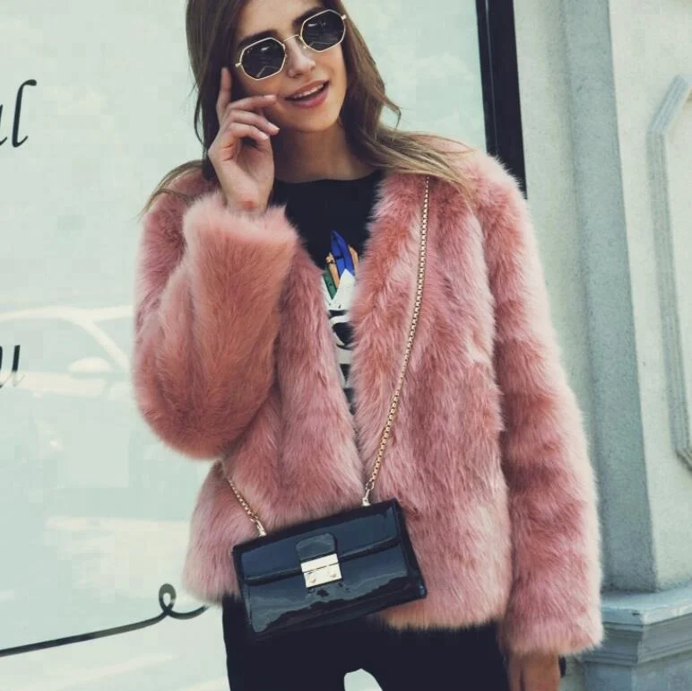 Winter New Fox Fur Coat Ladies Short Faux Fur Plush Top, Black/dark green/pink/white
Winter New Fox Fur Coat Ladies Short Faux Fur Plush Top, Black/dark green/pink/white