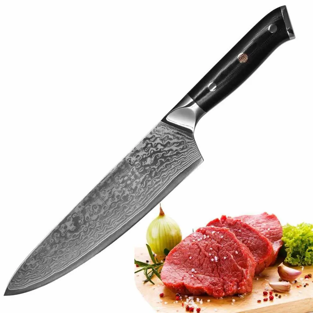 8 Inch High Quality Japanese Damascus Steel Chef Knife