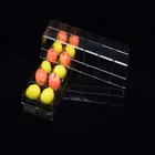 Golden PET blister chocolate tray with clear window factory customized