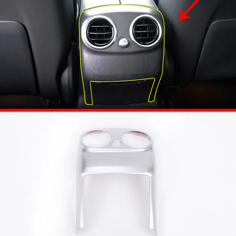 For-Mercedes-Benz-W205-C-Class-c180l-c200l-2015-2017-Car-Accessories-ABS-Chrome-Rear-Air