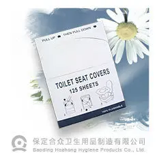 Wholesale soft and disposable paper seat cover toilet / disposable toilet seat covers for travel