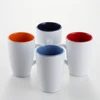 Hot new products BSCI standard 320ml two-tone glazed coffee ceramic cup