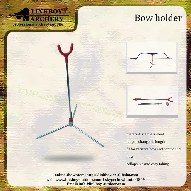 linkboy lbc033a stainless steel bow holder for bow and arrow