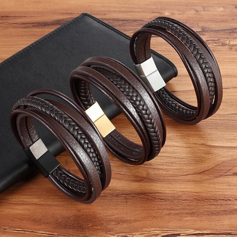 2019 New Design Multilayer Genuine Leather Bracelet For Men Male Handmade Braided Bracelet For Birthday Gift
2019 New Design Multilayer Genuine Leather Bracelet For Men Male Handmade Braided Bracelet For Birthday Gift