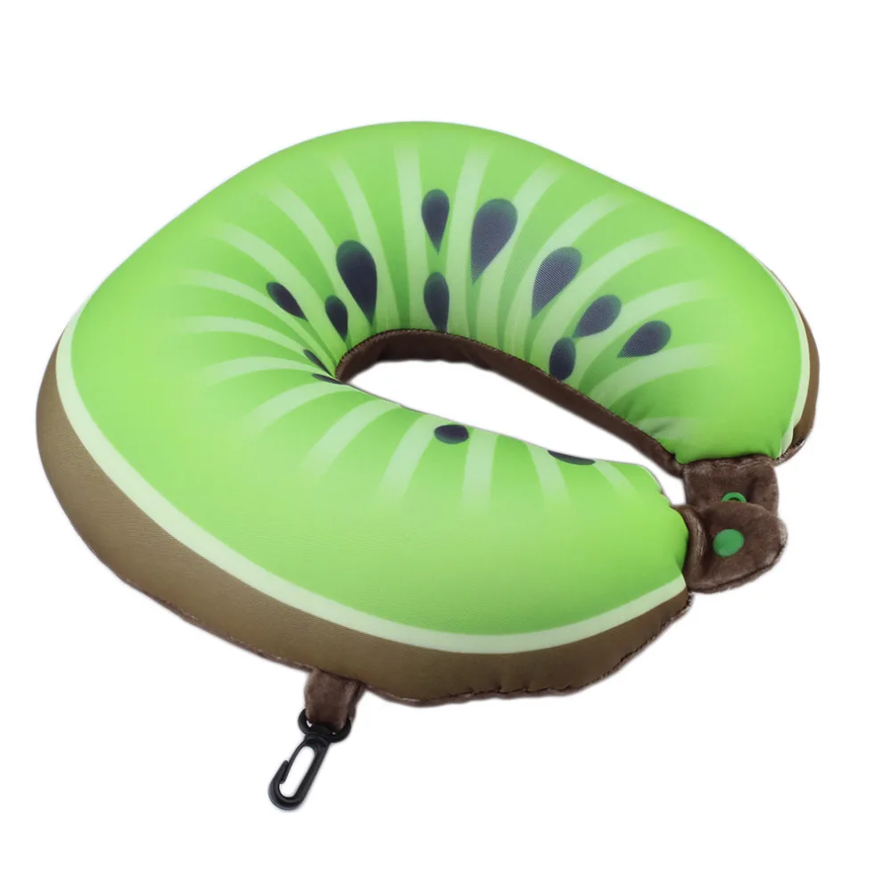 Fruit U Shaped Pillow Cushion Nanoparticles Neck Pillow Car Travel Pillow