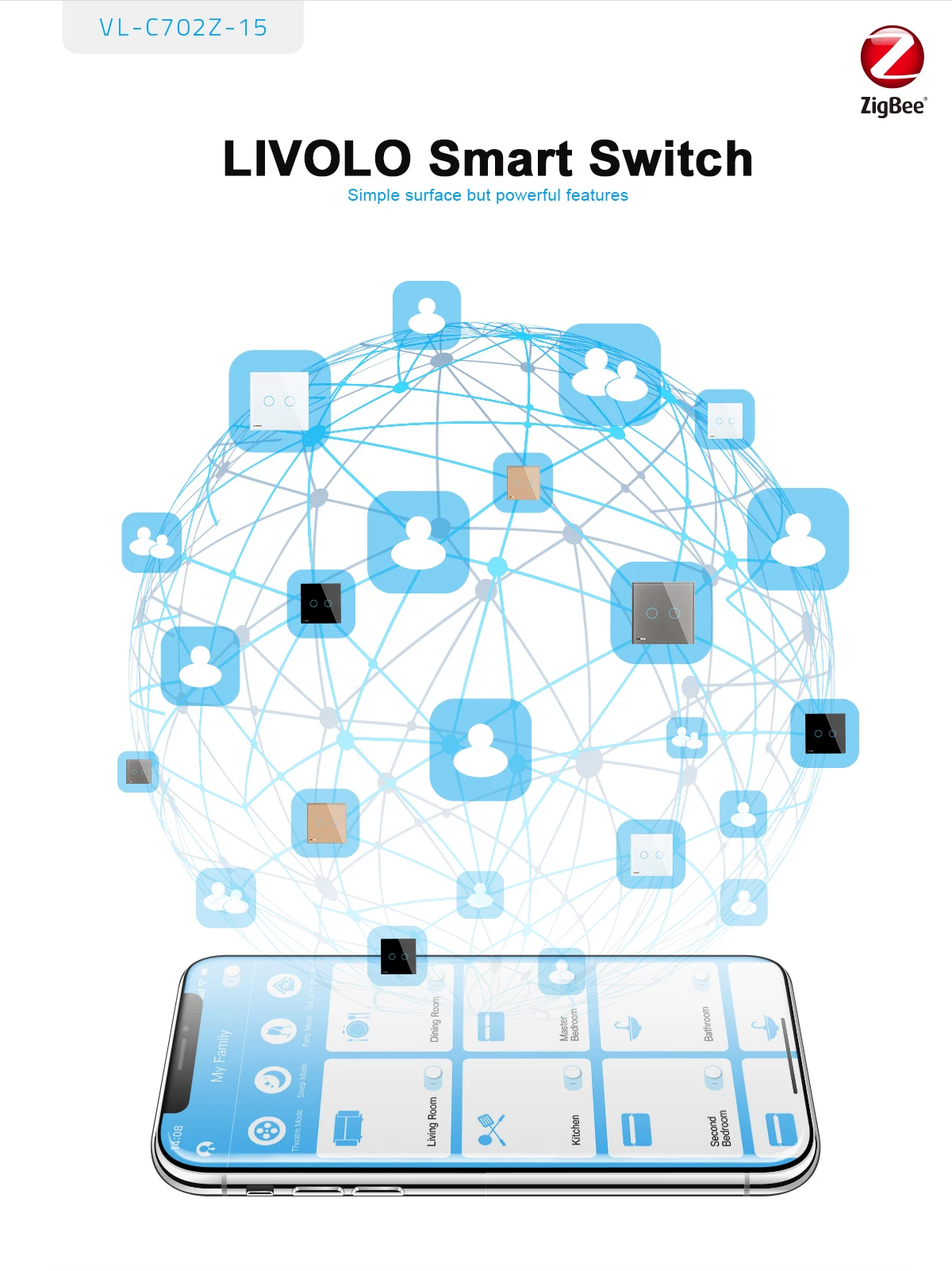 New LIVOLO Automation Home EU Standard Smart ZigBee Wifi Touch Switch Smart Home - ANKUX.COM