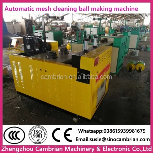 kitchen clean ball mesh scrubber scourer making machine