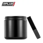 500ml HDPE black UV glossy food grade packaging protein powder plastic tubs with lids