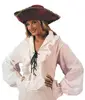 Adult Ladies Pirate Buccaneer Medieval Shirt Fancy Dress Cosplay Costume Lace Up AGC4160
