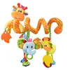 Jollybaby baby soft music crib mobile stuffed plush animal spiral toy for newborn babies