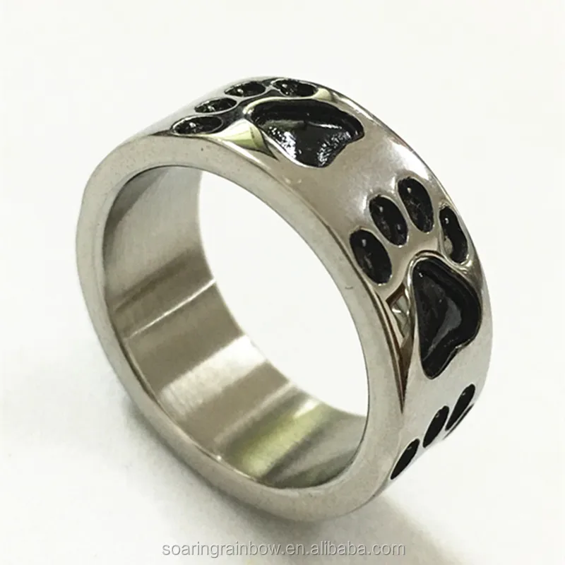 Classical Stainless steel rings dog bear paw print ring for man woman size 5-13 finger ring, As picture
Classical Stainless steel rings dog bear paw print ring for man woman size 5-13 finger ring, As picture