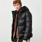 2019 Fashion Shiny Jacket Men Winter Coat With hood Glossy Streetwear jackets