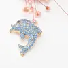 New style dress brooch with high - grade diamond dolphin brooch jewelry brooch for wedding and party