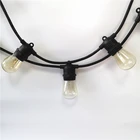 CE ROHS IP65 2x1.0MM2x5m Bulb String Lights Cable