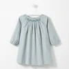 Wholesale kids boutique clothing 100%cotton long sleeves children girl dresses custom baby girls dresses