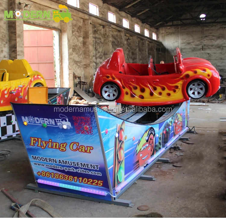 Amusement park Single Wave sliding flying car rides for sale