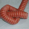 flexible duct heat resistant made of silicone coated glass fibre fabric with steel wire pipe dongguan silicone tube hose