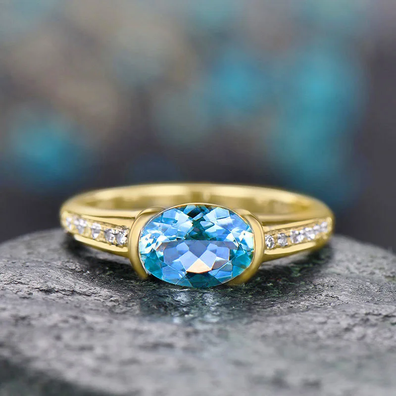 2020 Copper Alloy Gold Plated Blue Zircon Crystal Finger Rings Fine Fashion Jewellery Engagement Diamond Wedding Ring
2020 Copper Alloy Gold Plated Blue Zircon Crystal Finger Rings Fine Fashion Jewellery Engagement Diamond Wedding Ring