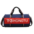 Custom logo large capacity waterproof business lady luggage duffel bag travel bag nylon cloth bag