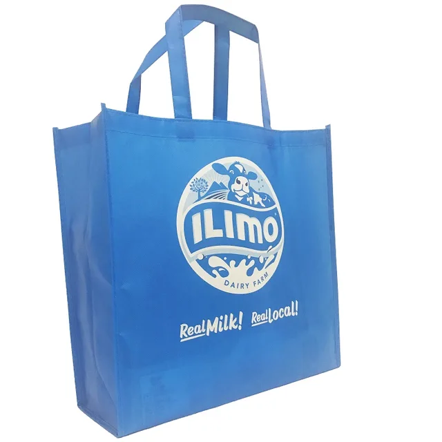 laminated shopping eco pp nonwoven rpet printed printing black