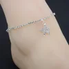 Charm Crystal Star Pendant Anklet For Women Beach Foot Jewelry