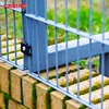 868 pvc galvanized metal welded double wire mesh fence panel