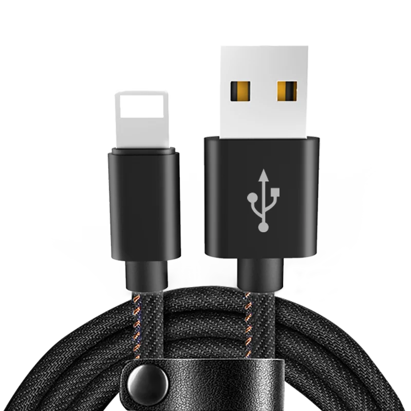 XYZLink Hot Sale 3M/10ft 2.0A Jean Cloth USB Cable for iPhone - ANKUX.COM