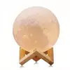 2018 Novelty Creative 15CM Warm White Colors Touch Switch Round PVC 3D Moon Lamp for mothers day souvenir