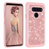 Glitter phone case for LG V40 thinQ dual layer shockproof case for LG V40 Q7 Stylo 4 Case