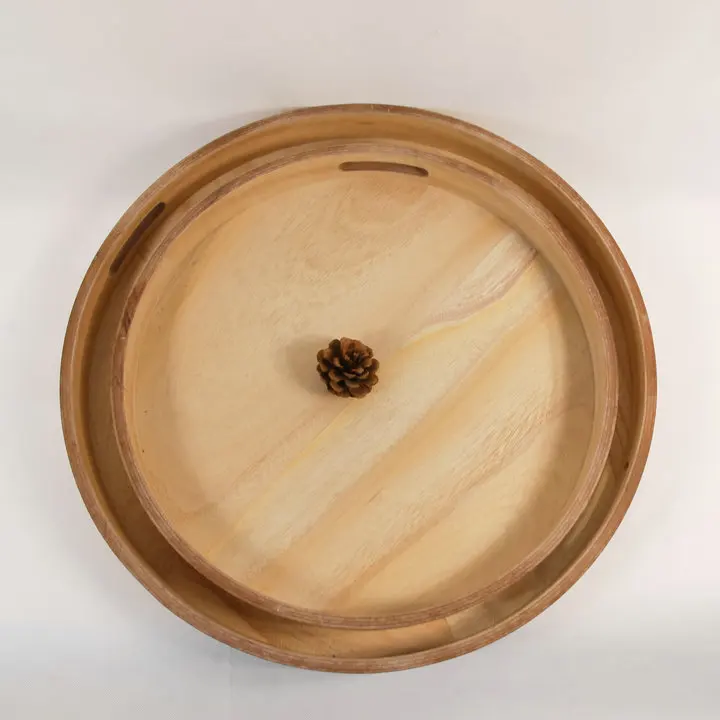 Hot Competitive Vintage Mdf Round Wooden Tray Buy Unfinished Wood