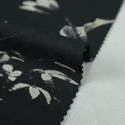 Keqiao textile 30s printed nylon rayon spandex knitted rib punto di roma fabric