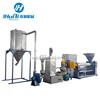 pe pp film two extruder granulation plastic film pelletizing line plastic recycling machine