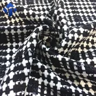 Customized multi-color polyester viscose tweed plaid fabric for women suit