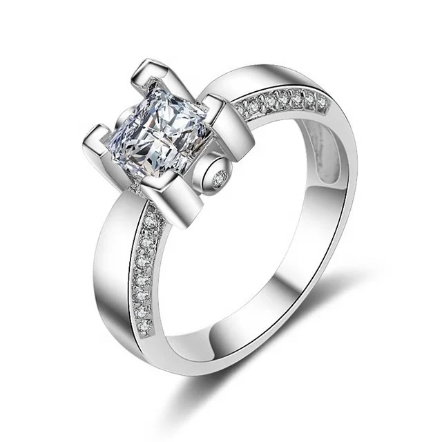 Square Cubic Zircon Wedding Rings Luxurious Engagement Jewelry Accessories Crystal Femme Wholesale
Square Cubic Zircon Wedding Rings Luxurious Engagement Jewelry Accessories Crystal Femme Wholesale