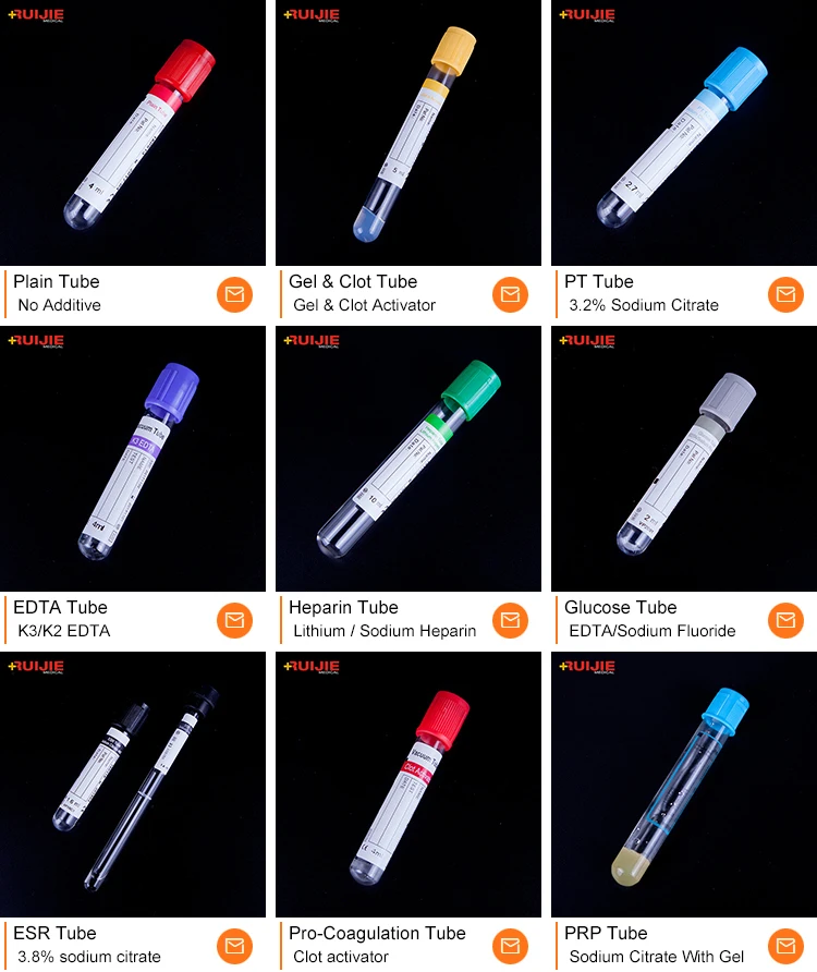 sterile blood collection tube