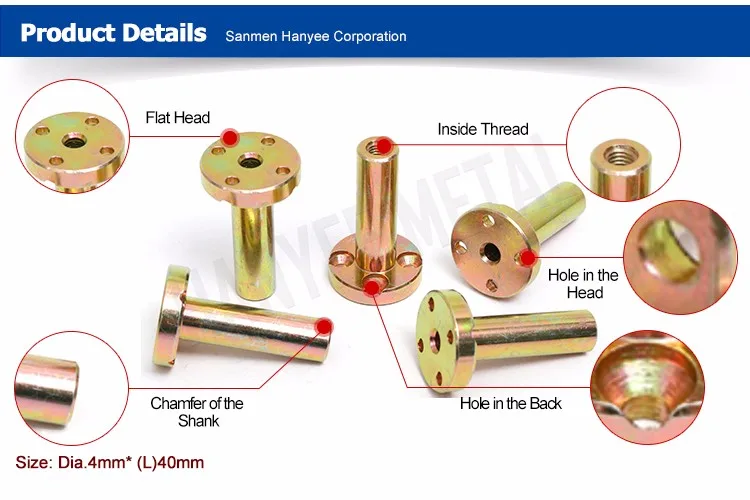 wing truck pcb sleeve insert brass nut screw