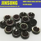 9mm black pearl shell buton in DTM color, high quality natural shell button for shirt