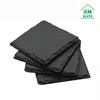 factory direct 10X10cm hot sale black sets of 4 slate stone coaster