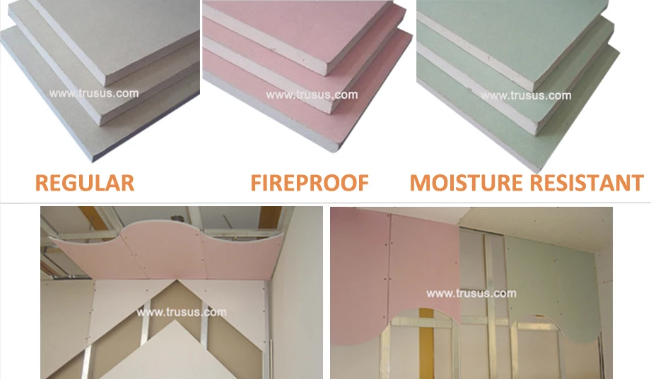 12 5mm Thickness Standard Plasterboard Drywall With Factory Price