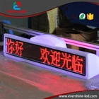 GPRS Wireless Red Color TAXI LED Sign Display / Vehicle led screen Outdoor P6