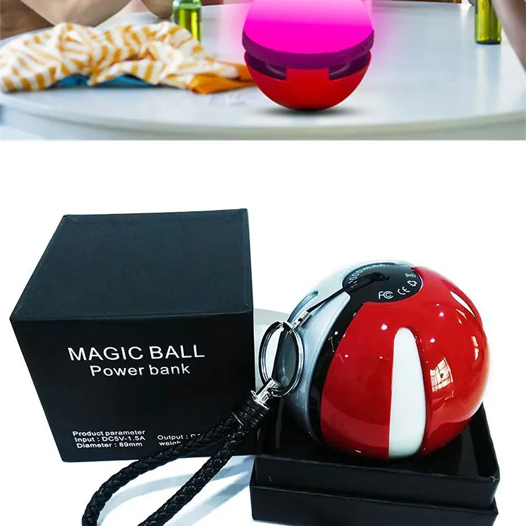 Colorful Night Light LED Dance Magic Pokeball Bluetooth Speaker Poke Mon Elves Ball Wireless Stereo Music TF card MP3 Subwoofer